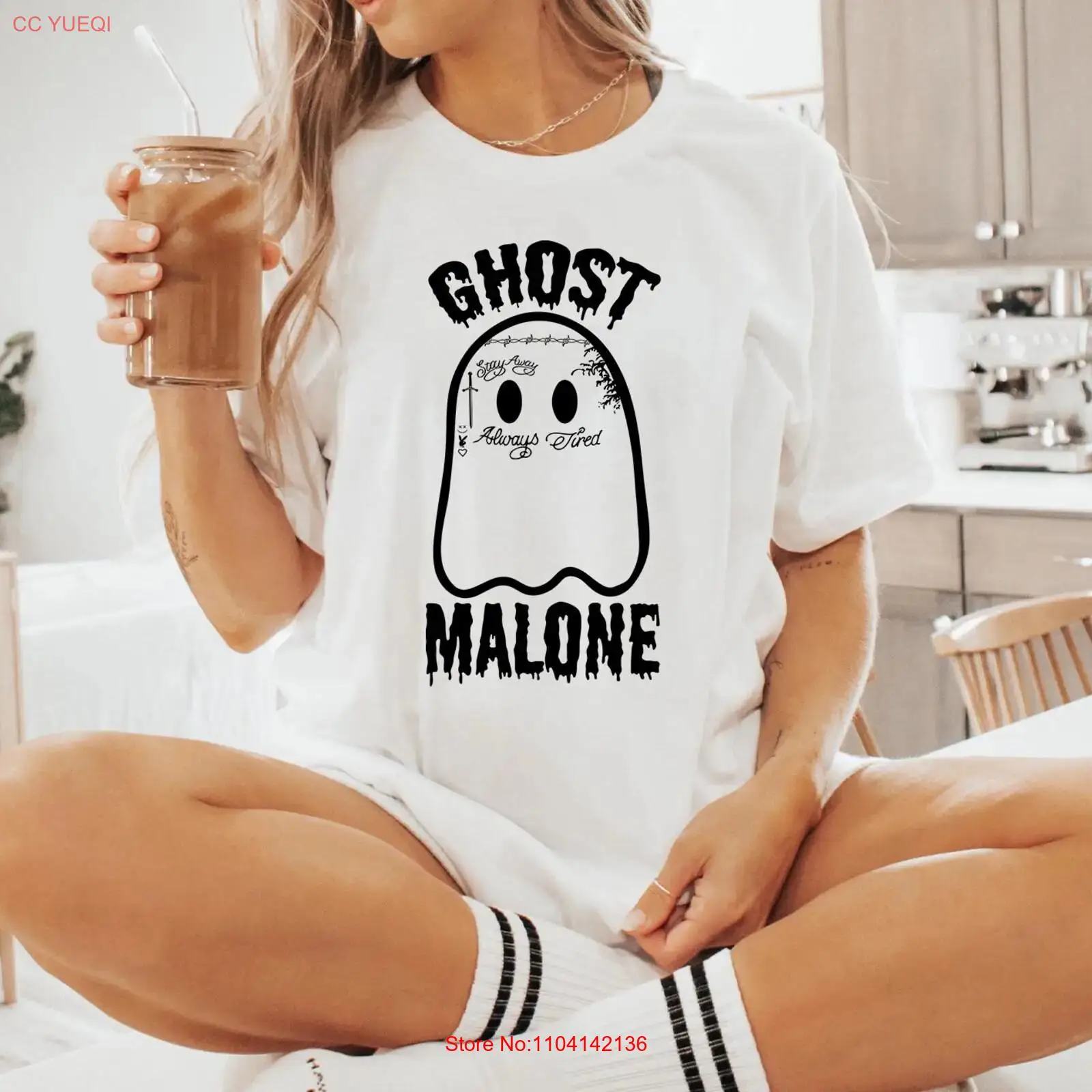 Vintage Vibes Fashion - Футболка Ghost Malone: Винтажный свитшот с
