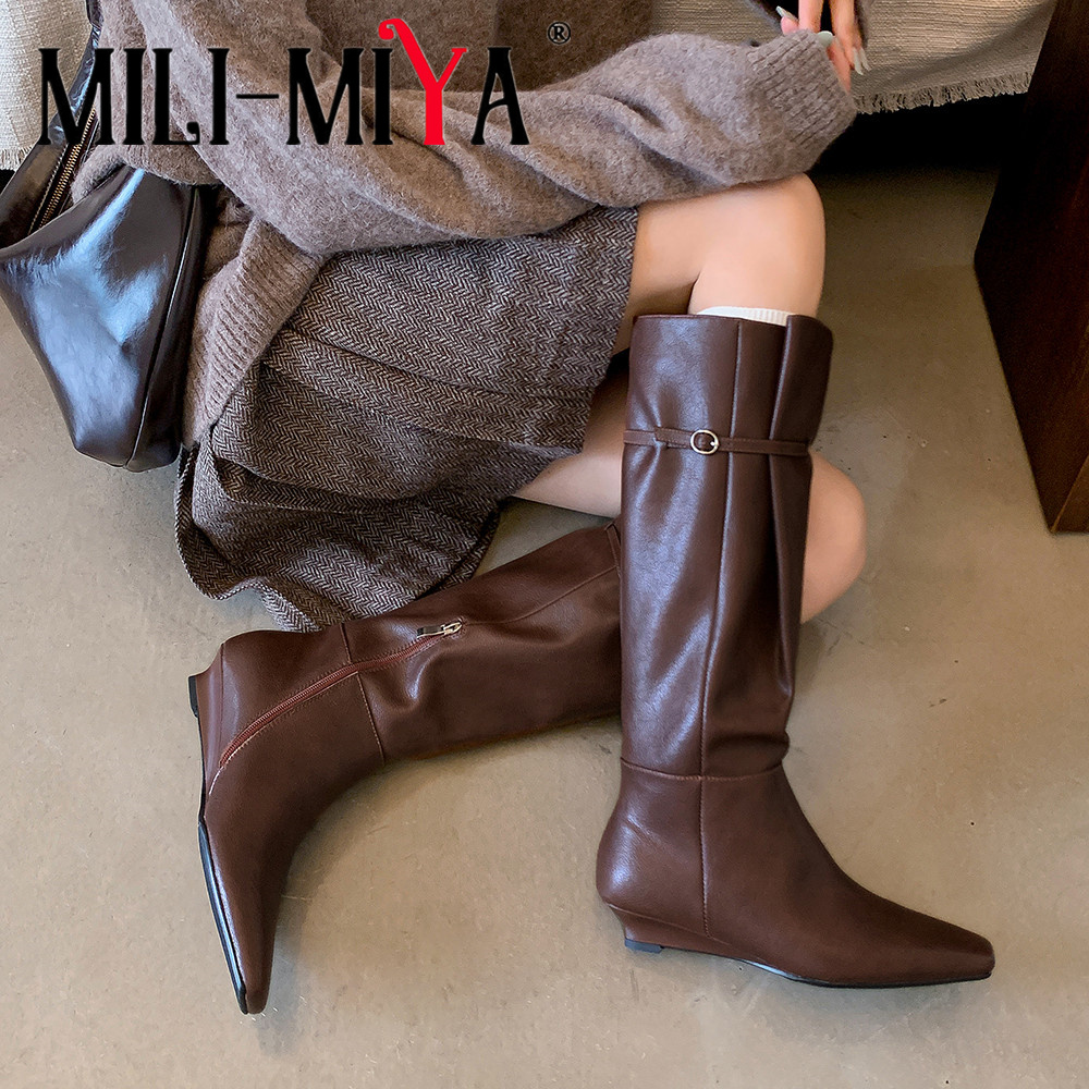 Vintage Slip Dress - MILI-MIYA/Новые модные сапоги до колена из