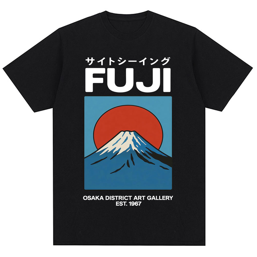 Vintage Fashion Osaka - Футболка в японском стиле Fuji Osaka