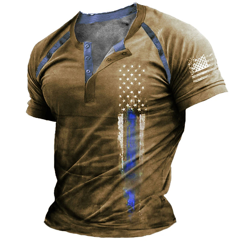 Vintage Fashion For Mens - Забавная мужская рубашка с 3D-принтом американского
