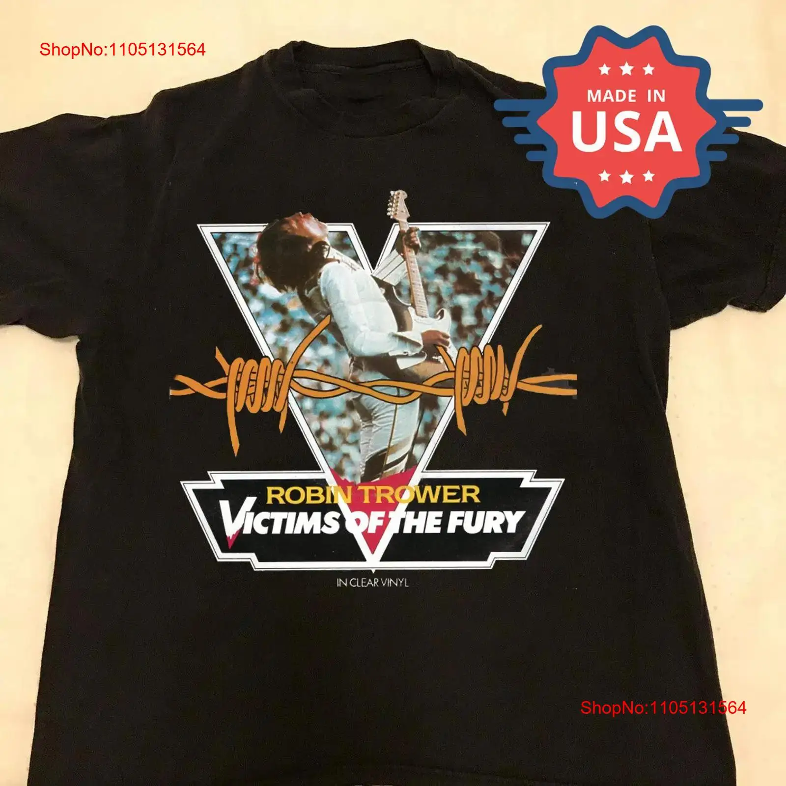 Vintage Fashion Victim Shirt - Футболка Robin Trower Victims Of The