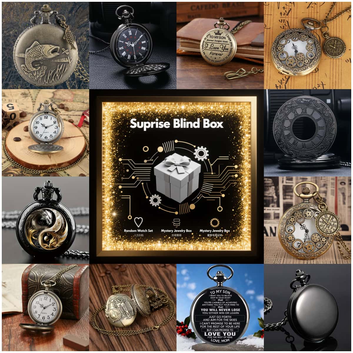 1 шт., загадочные часы-сюрприз – обзор и цена Vintage Fashion For Mens