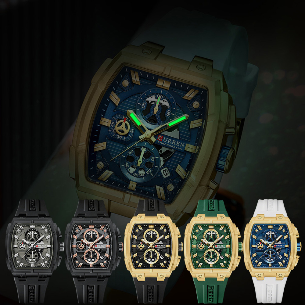Роскошные винтажные часы CURRE – обзор и цена Vintage Fashion For Mens