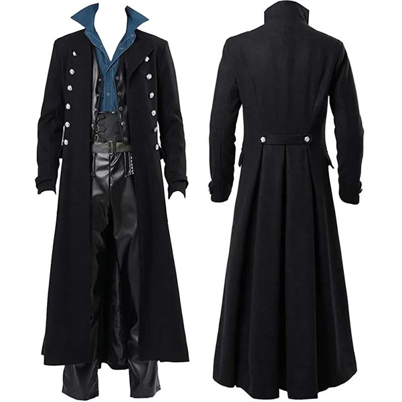 Мужской средневековый пиратски – обзор и цена Vintage Trench Coat