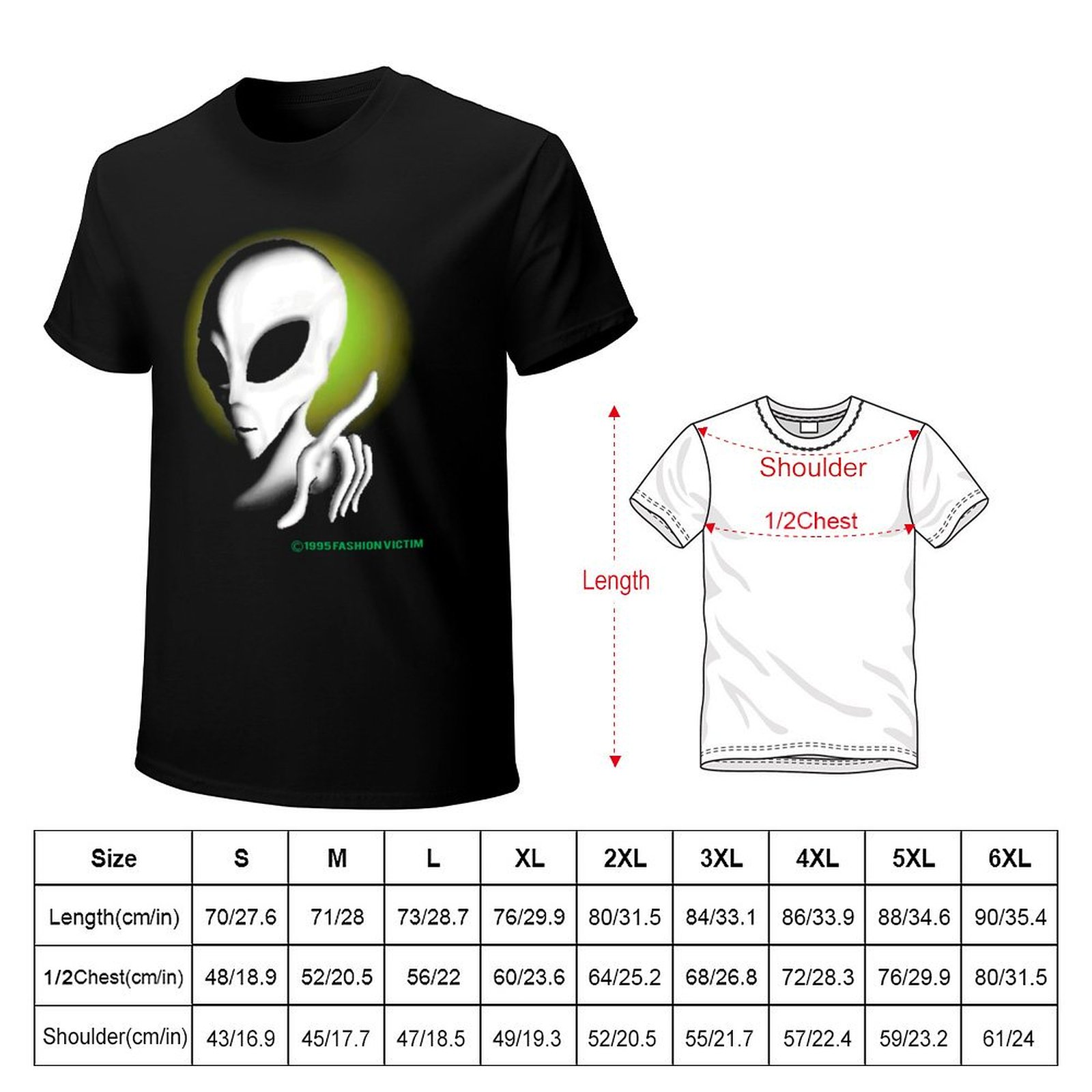 Футболка ALIEN 1995 года, винт – обзор и цена Vintage Fashion Victim Shirt