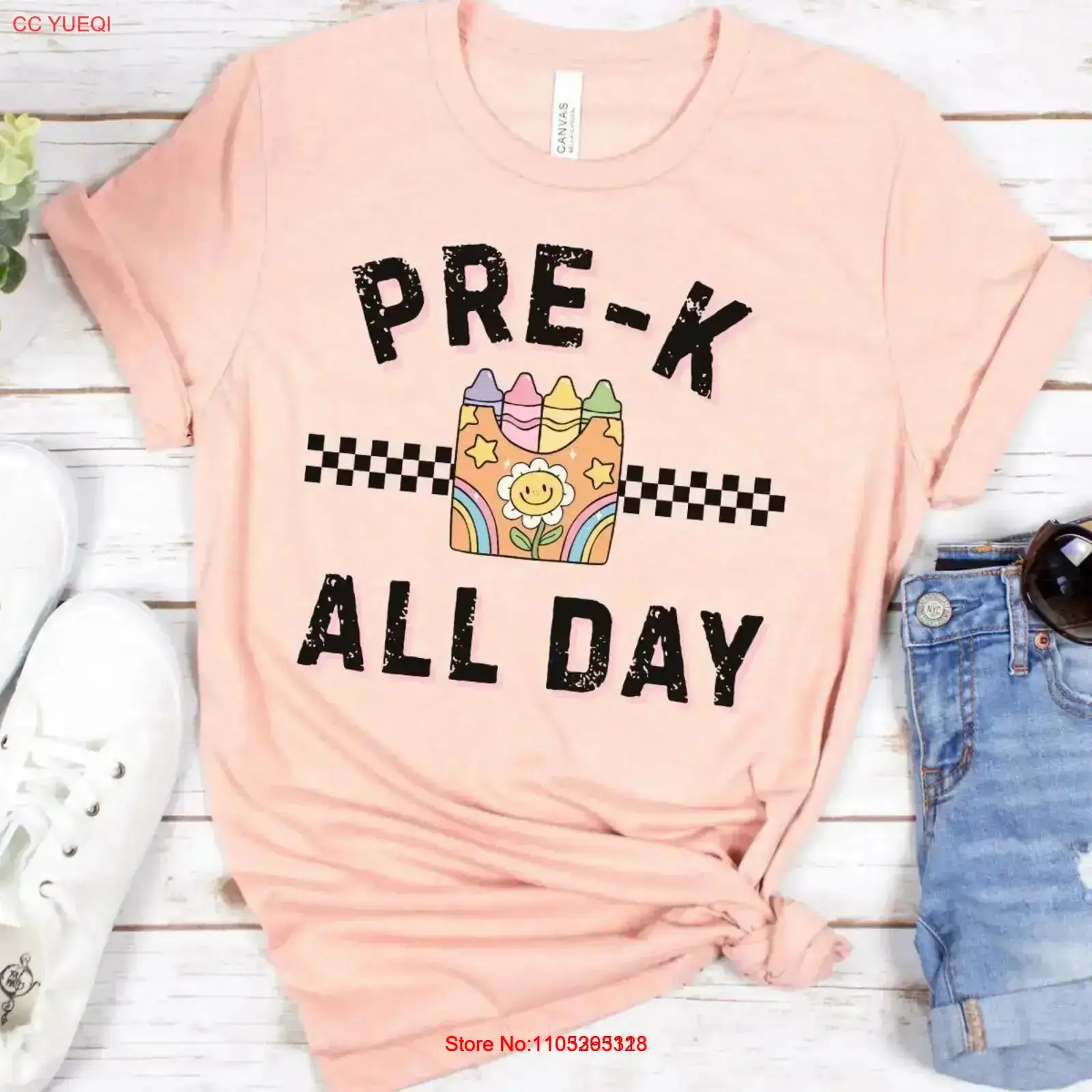 Футболка Teacher Vibes Pre K E – обзор и цена Vintage Vibes Fashion